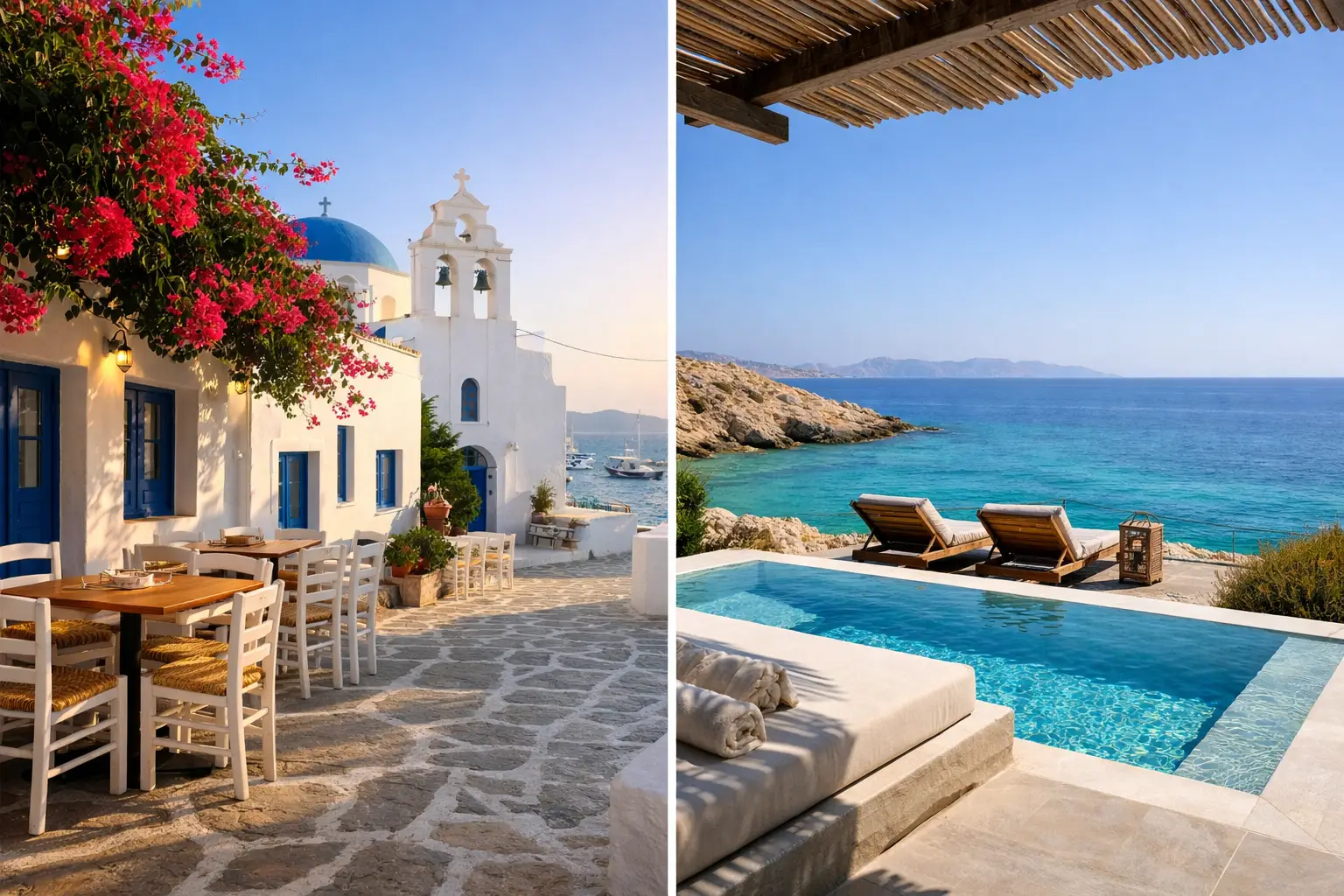 Town Center Stay or Secluded Villa in Koufonisia?