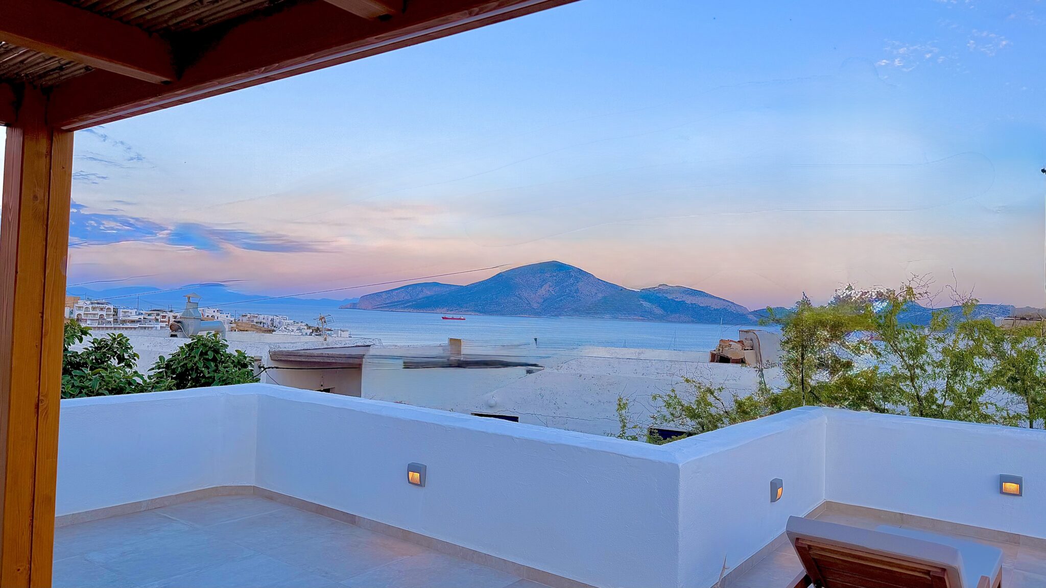 View to the sea from the terrace