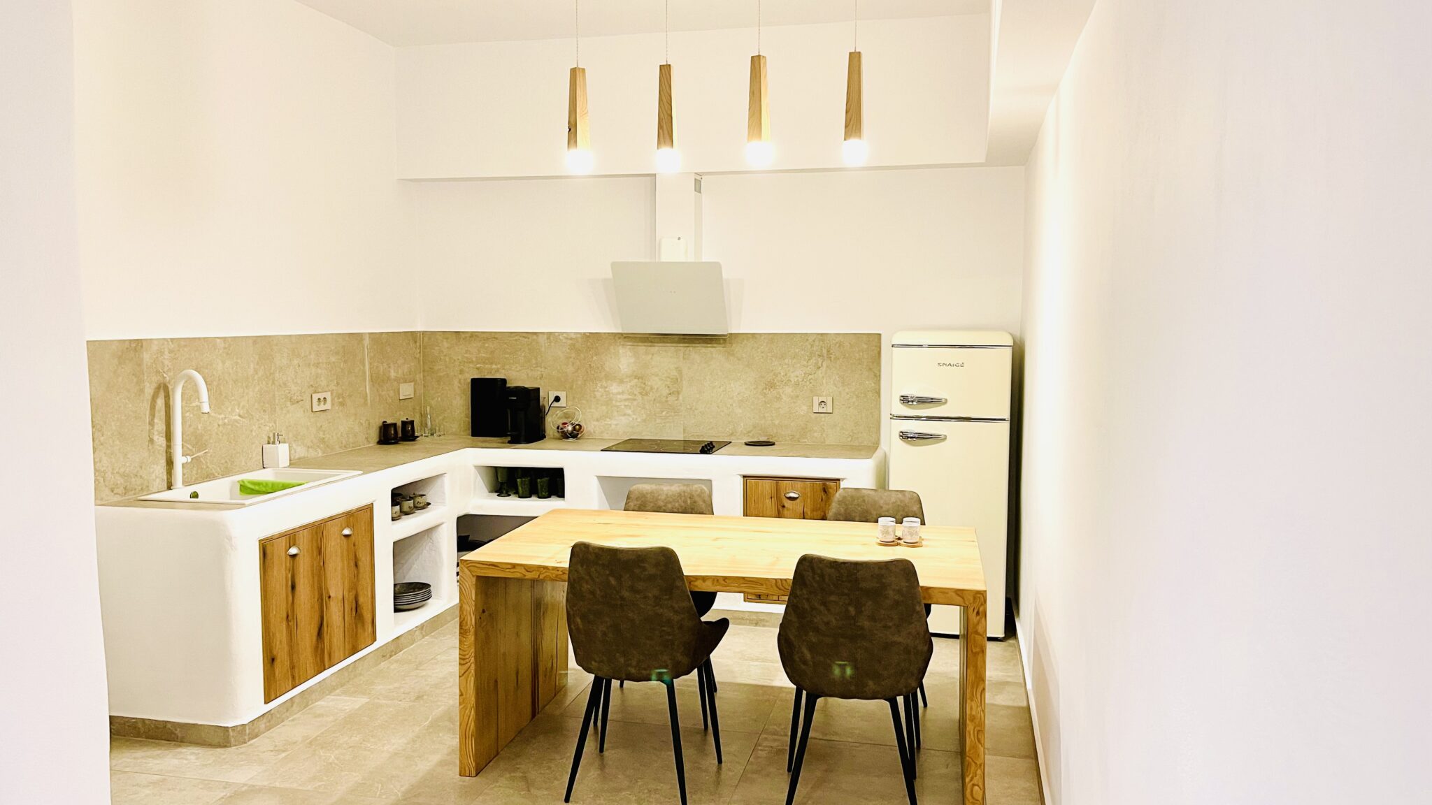 Kitchen and dining area
